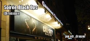 [Chronique]Soire de lancement Call of Duty : Black Ops